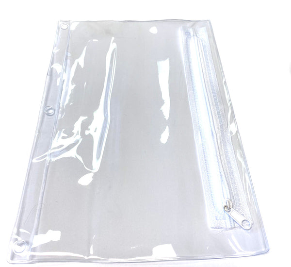 Clear vinyl zipper bag